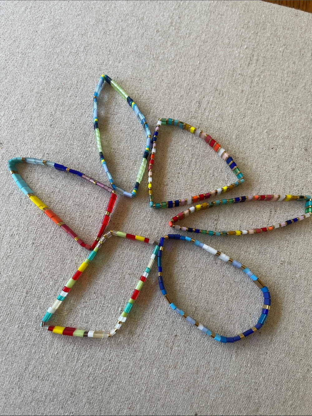 Miyuki Tila Stretch Glass Bead Bracelets